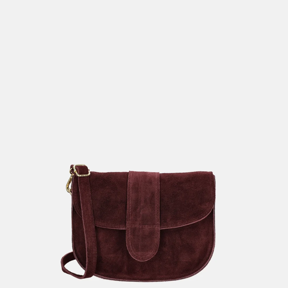 Charm London crossbody tas bordeaux rood